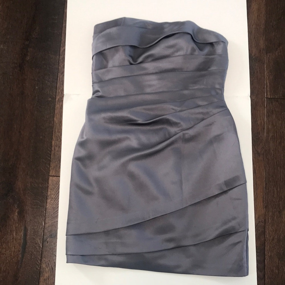 David”s Bridal Grey Dress size 4